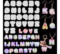 FineInno 260 PCS Transparent Sealing Film Resin Shaker Films Plastic Sealing Protective Films Quicksand PVC Stencil Sheet DIY Jewellery Pendant Crafts