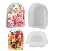 FineInno Deep Resin Moulds Large Soap Silicone Moulds Bookends Resin Casting Mould Paperweight Epoxy Mold DIY Craft for Flowers Preservation Insect Specimens