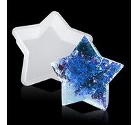 FineInno Large Resin Mould for Epoxy Star Crystal Casting Mould Deep Silicone Mould for Candle Soap Flowers Preservation Dried Flower/Insect Specimen