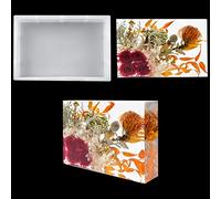 FineInno Rectangle Resin Mould, Large Cuboid Silicone Mould for Candle Soap Making, Resin Epoxy Casting Moulds for DIY Bookends, Paperweight, Dried Flower/Insect Specimen