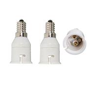 FINELED E14 to B22 Converter 3-Pack ES Edison Screw to BC Cap Bulb Socket Adapter E14 to B22 Adapter Converter (3-Pack)
