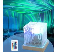 FineLiMoLa Northern Lights Galaxy Projector -16 Color Lights with Remote Control,30 Lighting Modes,Ambient Lighting Room Decor Water Lamp,for Bedroom,Christmas Northern Lamp Cube Room Decor