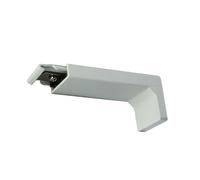 Fineline Aluminium Heavy Duty Smooth, Bendable Window Curtain Rail Track Set (Pro 107mm Facefix + Cover Pk4, White Track)
