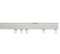 Fineline White Aluminium Heavy Duty Window Curtain Bendable Track Rail Set (250 cm (98.42"))