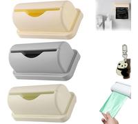 Fineliner Bag Dispenser, Fine Liner Trash Bags Dispenser, Kitchen Trash Bag Dispenser Roll Holder,Wall-Mounted Garbage Storage Bag for Home Kitchen (3 pcs)
