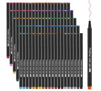 Fineliner Pens, 100 Colors Art Pens, Drawing Pens with 0.4mm Fine Tip for Writing, Coloring, Marking, Journaling at Home Office and School, Ideal Bullet Journal Accessory