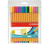 Fineliner Stabilo Point 88 Neon 15 Colors