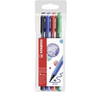 Fineliner - STABILO pointMax - Pack of 4 - Black, Ultramarine, Carmine, Green Pa