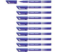 STABILO SENSOR fine - Fineliner with Cushioned F-Tip - Pack of 10 - Blue