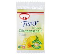 Finely Grated Lemon Peel Zest 3 x 6 g Sachets | Citrus Zest for Cakes and Desserts | Imported by DFB