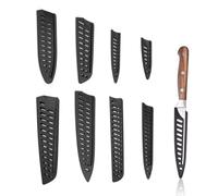 FINELYCR 8 Pieces Knife Sleeve, Multiple Models Knife Edge Guards Protector Plastic, Universal Blade Protector, Hollow Design, Clean and Hygienic, Suitable for Many Types of Knives