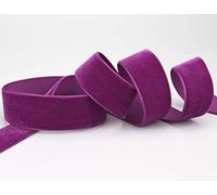 finemark 3 m x 16 mm Velvet Ribbon Purple (709 Fuchsia) Decorative Ribbon Velour One Side Velvet Ribbon for Sewing Decorating