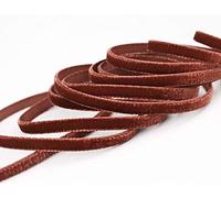 Finemark Rust Red / Brown 3m x 9mm Velvet Ribbon - Velvet on One Side, Solid Edge, Rustic Style, General Use