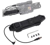 Fineonly Dual Remote Flashlight Pressure Switch Tactical Tape Switch with Tactical Light Plug and 2.5mm Plug Double Switch Control Light for Flashlight M300 M600 PEQ15 Airsoft and DBAL Series