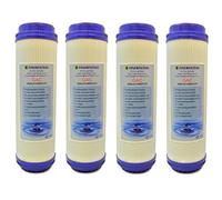FINERFILTERS 10" GAC Activated Carbon Filter Water Cartridge For Reverse Osmosis, Drinking Water Or Koi Pond Dechlorinator (4)