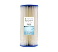 Finerfilters 10" Jumbo Pleated Sediment Water Filter - 10" X 4.5" - Washable Filter To Extend Lifespan, Fits 10" Jumbo Housings - 10 Micron