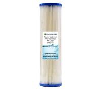 Finerfilters 10" Standard Pleated Sediment Water Filter - 10" X 2.5" - Washable Filter To Extend Lifespan, Fits 10" Filter Housings - 1 Micron