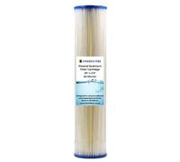 Finerfilters 20" Jumbo Pleated Sediment Water Filter - 20" X 4.5" - Washable Filter To Extend Lifespan, Fits 20" Jumbo Housings - 50 Micron