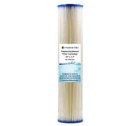 Finerfilters 20" Jumbo Pleated Sediment Water Filter - 20" X 4.5" - Washable Filter To Extend Lifespan, Fits 20" Jumbo Housings - 10 Micron