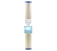 Finerfilters 20" Standard Pleated Sediment Water Filter - 20" X 2.5" - Washable Filter To Extend Lifespan, Fits 20" Housings - 20 Micron