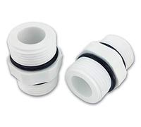 Finerfilters 3/4" x 3/4" Male Threaded Hex Nipple Plastic Fittings x2