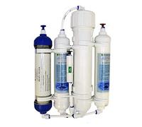 Finerfilters 4 Stage Compact RODI Reverse Osmosis Filter System with DI Resin Stage for Aquariums, suitable for Tropical/Marine/Discus Fish etc. (50 GPD)