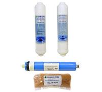 Finerfilters Compact 4 Stage Aquarium Reverse Osmosis Water Filter Replacement Filters & 50GPD Membrane