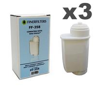 Finerfilters Ff-358 Compatible Water Filter To Fit Brita Intenza Coffee Makers (3 Pack)