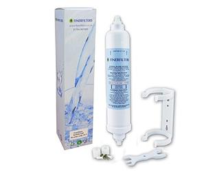 Finerfilters Inline Fridge Water Filter, Compatible With Samsung EF9603,WSF100,DA29-10105J,BL9808,DD7098 & Any Other Fridge Filter Connected To 1/4" Tube. Enjoy Crystal Clear Great Tasting & Smelling Water.