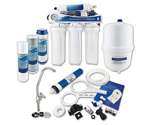 Finerfilters Reverse Osmosis Under Sink Drinking Water Filter System (50GPD) for Home Domestic, Removes up to 99% of Contaminants for the Very Best Drinking Water (5 Stage with Booster Pump)