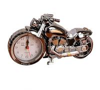 FinerMe Vintage Mini Motorcycle/Bicycle Model Alarm Clock Battery Powered Desk Shelf Clock Creative (Motorcycle Model)