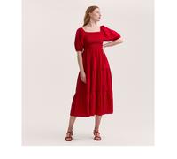 Finery London 100% Cotton Melody Dress with Puff Sleeves LIGHT BLUE SIZE 10