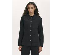 Finery London Agness Ponte Jersey Collared Jacket In True Black True Black