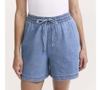Finery London Britney Denim City Short with Drawstring Waistband DARK DENIM SIZE 18
