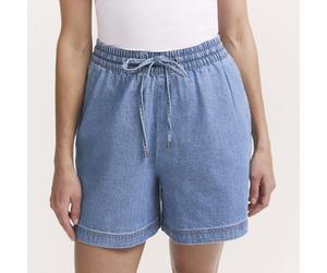 Finery London Britney Denim City Short with Drawstring Waistband DARK DENIM SIZE 18