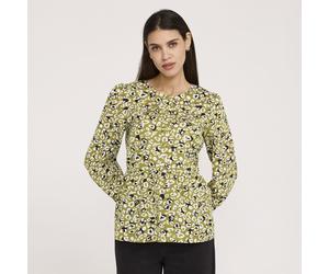 Finery London Cotton Blend Animal Printed Button Up Peplum Top BLUE LEOPARD SIZE 10