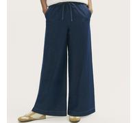 Finery London Dixie Denim Drawstring Wide-Leg Trousers Standard INDIGO SIZE 16