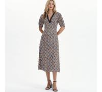 Finery London Elish Printed Dress with Lace Trim Petite BLACK DITSY SIZE 10