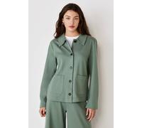 Finery London Enola Jersey Jacket In Jade Jade