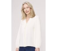 Finery London Evora V-Neck Button Through Blouse In Off White Off White