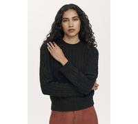 Finery London Frida Round Neck Knitted Jumper In Black Black 18