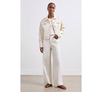 Finery London Isobel Denim Jacket In Off White Off White 16