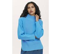 Finery London Kaela Funnel Neck Knitted Jumper In Bright Blue Bright Blue 22