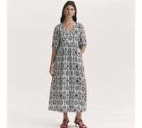 Finery London Katie Print Maxi Dress IVORY SIZE 10