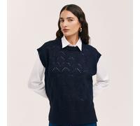 Finery London Leona Knit Vest GREY SIZE 10