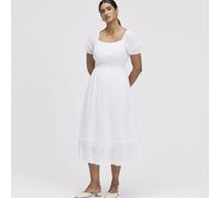 Finery London Mandy 100% Cotton Voile Puff Sleeve Dress Standard NAVY SIZE 10