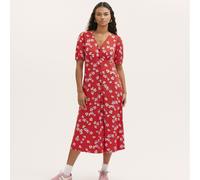 Finery London Milena Viscose Stretch Jersey Print Dress RED POPPIES SIZE 12