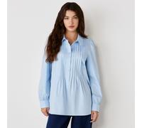 Finery London Mimi Cotton Stretch Poplin Shirt BLACK SIZE 10