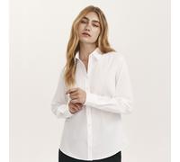 Finery London Molly White Cotton Stretch Shirt WHITE SIZE 18