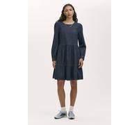 Finery London Nancy Denim Short Tiered Dress In Dark Indigo Dark Indigo 18